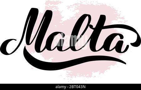Vector calligraphy illustration isolated on white background. Stock Vector