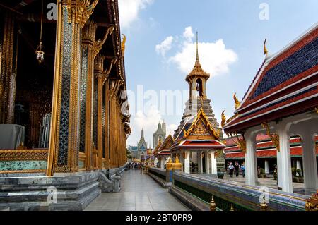 The Grand Palace, a must-see attraction in Bangkok, Thailand. Stock Photo