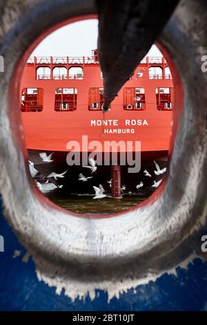 MONTE ROSA. Container Ship Stock Photo - Alamy