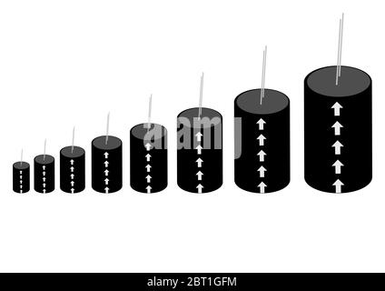 Electronic components electrolytic capacitor template for text. Stock Vector