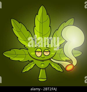 Medical Cannabis Oil Icon Design With A Marijuana Leaf And A Drop Of Hemp Oil. Oil Extract Of Cannabis. Product Label Icon And Graphic Logo Template. Stock Vector