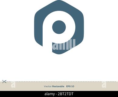 Letter P Icon Vector Logo Template Illustration Design. Vector EPS 10. Stock Vector