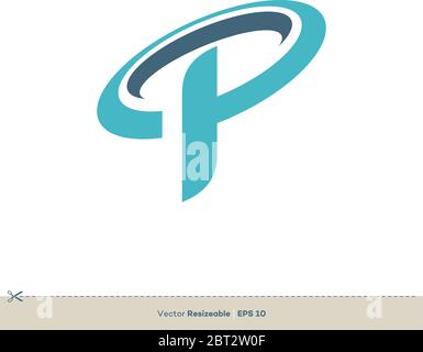 Letter P Icon Vector Logo Template Illustration Design. Vector EPS 10. Stock Vector