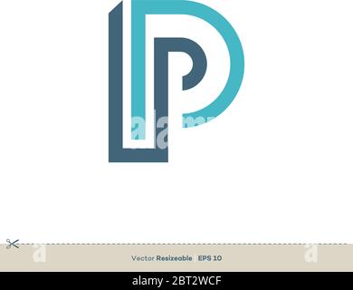 Letter P Icon Vector Logo Template Illustration Design. Vector EPS 10. Stock Vector