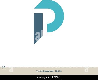 Letter P Icon Vector Logo Template Illustration Design. Vector EPS 10. Stock Vector