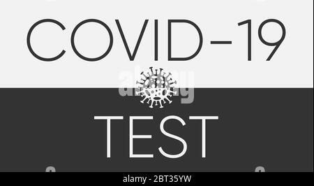 Testing for COVID-19 vector illustration eps 10 Stock Vector