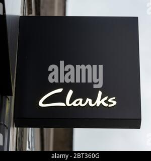 Clarks logo seen on one of their 