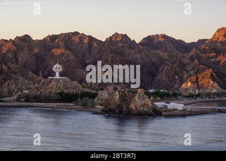 Incense burner in the port entrance of Muscat in Oman Stock Photo