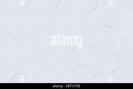Neomorphism designs, simply and modern background, 3d shadow and light circles. Stock Vector