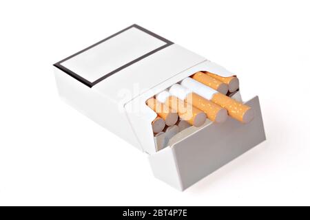 cigarette, box, boxes, addict, smoker, whiff, smoke, smoking, white, pack, Stock Photo
