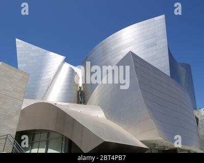 LOS ANGELES - SEPTEMBER 12: Walt Disney Concert Hall in Los Angeles, CA on September 12, 2011.  The Frank Gehry-designed building opened on October 24 Stock Photo