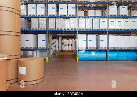 industry, warehouse, pallet, logistic, sheet of paper, paper, palette ...