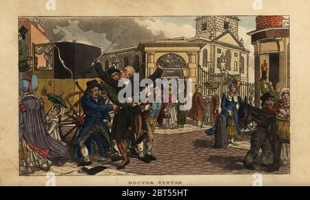 Georgian gentleman mugged by three pickpockets in a slum, London ...