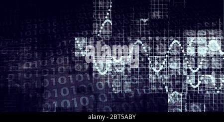 Digital Decay Dystopia Grunge Abstract Background Stock Photo