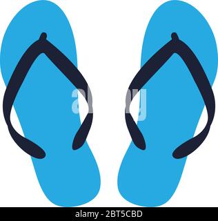 Flip flop graphic design template vector isolated Stock Vector