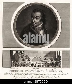 Portrait of Antoine Quentin Fouquier de Tinville ( 1746 - 1795) French ...