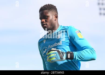 LONDON, ENGLAND - AUGUST 24, 2019: Brice Samba of Forest pictured during the 2019/20 EFL SkyBet Championship game between Fulham FC and Nottingham Forest FC at Craven Cottage. Stock Photo