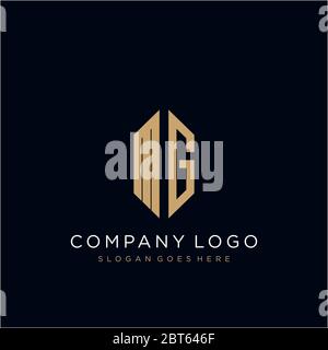 Design Initial Letters Mg Logo Icon Stock Vector (Royalty Free) 2360879021