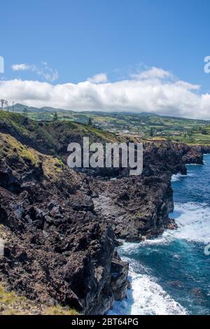 Walk on the Azores archipelago. Discovery of the island of Sao Miguel, Azores. Portugal Stock Photo