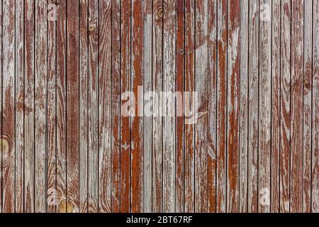 Grey barn wooden wall planking wide texture. Old solid wood slats rustic background. Dark hardwood weathered square surface. Grungy faded Stock Photo
