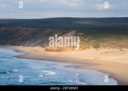 Praia da Bordeira beach in Costa Vicentina, Portugal Stock Photo