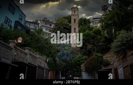 Hightower Drive Hollywood, California Stock Photo