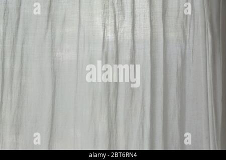 Cotton with wrinkles background. Cotton curtain background. Stock Photo