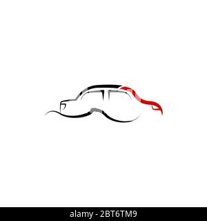 car line vector design template illustration Stock Vector