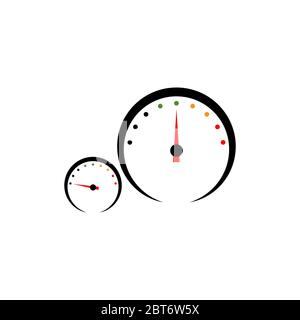 Speedometer vector design template illustration Stock Vector