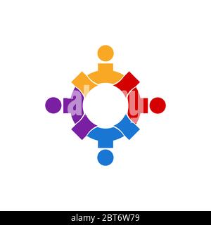 gear community vector design template illustration Stock Vector