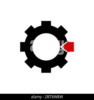 gear vector design template illustration Stock Vector