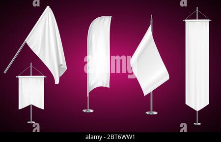 mock up illustration of various flag on abstract background Stock Vector
