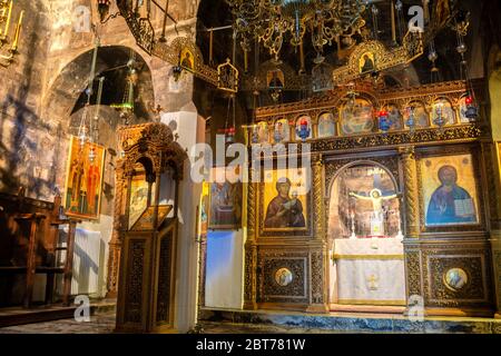 Agia Lavra Monastery in Kalavryta Greece Stock Photo