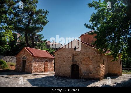 Agia Lavra Monastery in Kalavryta Greece Stock Photo