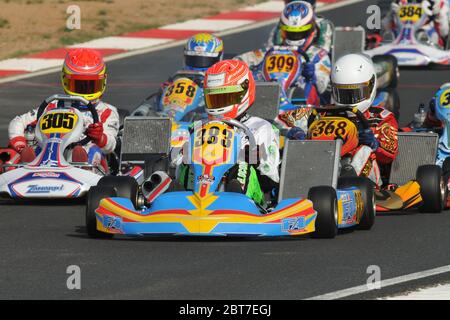 Esteban Ocon karting career. Stock Photo