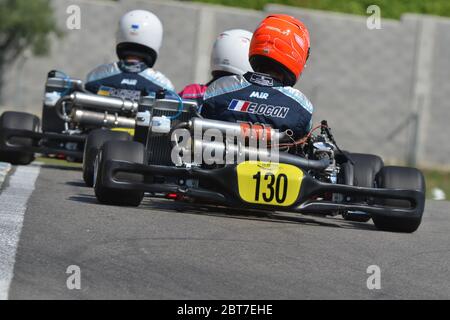 Esteban Ocon karting career. Stock Photo