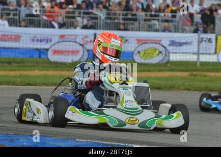 Esteban Ocon karting career. Stock Photo