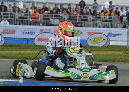 Esteban Ocon karting career. Stock Photo