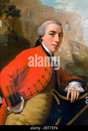 General John Burgoyne (1722–1792), portrait after Allan Ramsay, oil on canvas, c.1758. Stock Photo