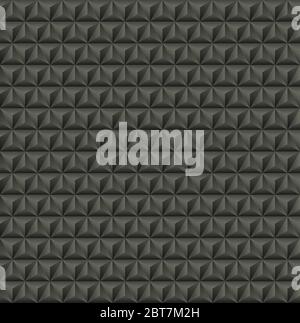 Abstract 3d geometric background with triangular pyramids. 3d vector wall pattern. Stock Vector