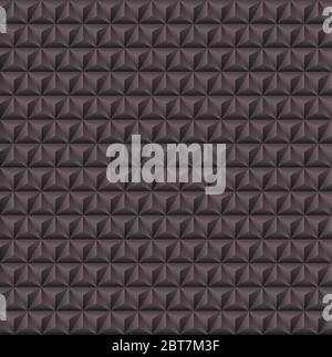 Abstract 3d geometric background with triangular pyramids. 3d vector wall pattern. Stock Vector