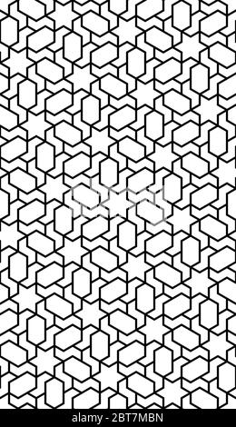 Islamic geometric seamless vector pattern. Arabic geometric seamless background Stock Vector