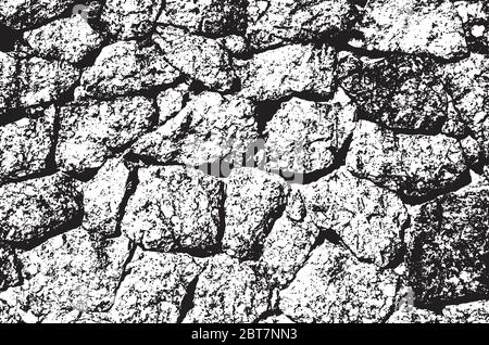 Grunge black and white vector background. Background With Grunge Effect Stock Vector