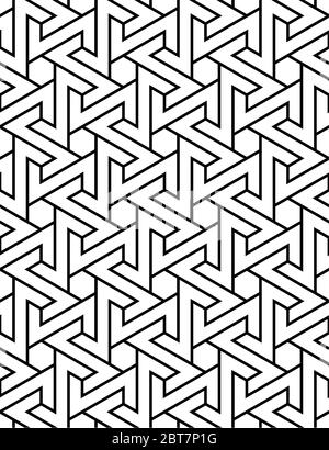Islamic geometric seamless vector pattern. Arabic geometric seamless background Stock Vector