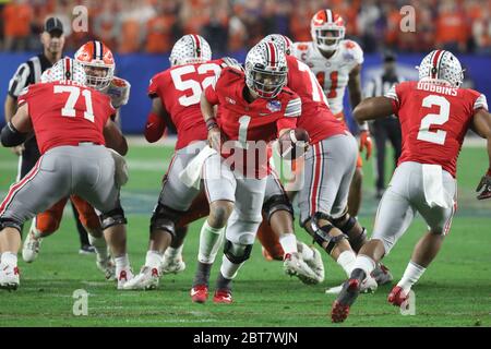 Ohio State running back J.K. Dobbins plays against Penn State during an ...