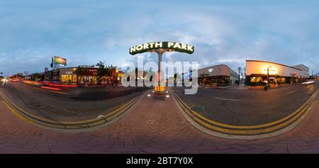 The North Park Sign in San Diego, CA Stock Photo