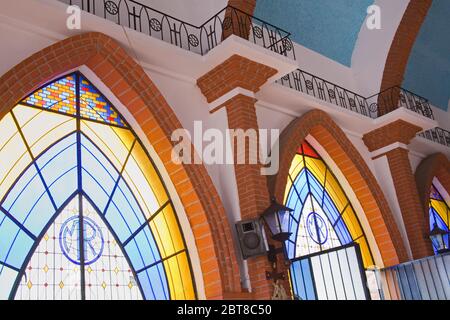 Refugio Church, Hidalgo Park, Puerto Vallarta, Jalisco State, Mexico Stock Photo