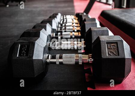 Boxing HITT fitness and strength training equipment Stock Photo