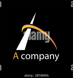Vector sign abstract letter A Stock Vector