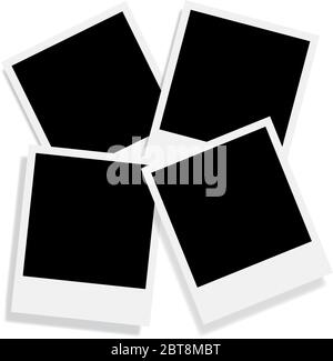 Vector blank photo frames Stock Vector
